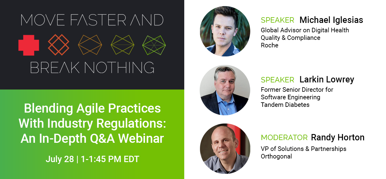 Blending Agile Practices With Industry Regulations: An In-Depth Q&A Webinar Banner